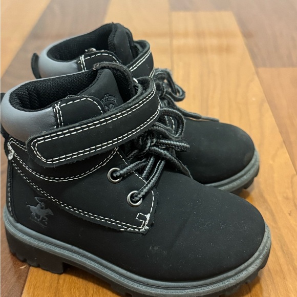 Beverly Hills Polo Club Black Kids Boots size 7 - Picture 1 of 10